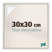 Lyon MDF Schattenfugenrahmen 30x30cm Weiss Matt Vorne Messe | Yourdecoration.at