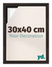 Lyon MDF Schattenfugenrahmen 30x40cm Eiche Dunkel Vorne Messe | Yourdecoration.at