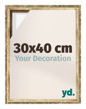 Lyon MDF Schattenfugenrahmen 30x40cm Gold Antik Vorne Messe | Yourdecoration.at