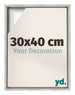 Lyon MDF Schattenfugenrahmen 30x40cm Silber Matt Vorne Messe | Yourdecoration.at