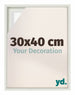 Lyon MDF Schattenfugenrahmen 30x40cm Weiss Matt Vorne Messe | Yourdecoration.at