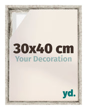Lyon MDF Schattenfugenrahmen 30x40cm Weiss Vintage Vorne Messe | Yourdecoration.at