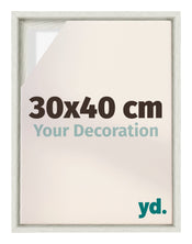 Lyon MDF Schattenfugenrahmen 30x40cm White Wash Vorne Messe | Yourdecoration.at