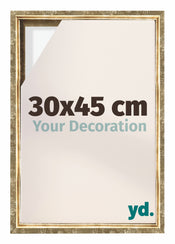Lyon MDF Schattenfugenrahmen 30x45cm Gold Antik Vorne Messe | Yourdecoration.at
