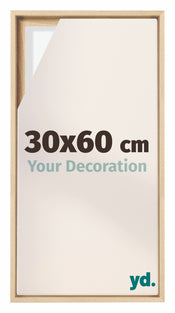 Lyon MDF Schattenfugenrahmen 30x60cm Buche Vorne Messe | Yourdecoration.at
