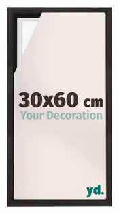 Lyon MDF Schattenfugenrahmen 30x60cm Eiche Dunkel Vorne Messe | Yourdecoration.at