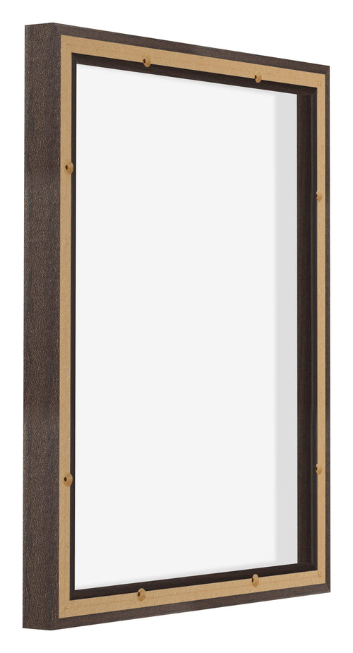 Lyon MDF Schattenfugenrahmen 4 5 Eiche Dunkel Ruckseite Schrag | Yourdecoration.at