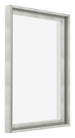 Lyon MDF Schattenfugenrahmen 4 5 Silber Matt Vorne Schrag | Yourdecoration.at