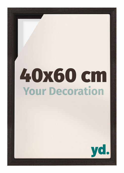 Lyon MDF Schattenfugenrahmen 40x60cm Eiche Dunkel Vorne Messe | Yourdecoration.at