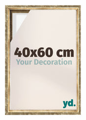 Lyon MDF Schattenfugenrahmen 40x60cm Gold Antik Vorne Messe | Yourdecoration.at
