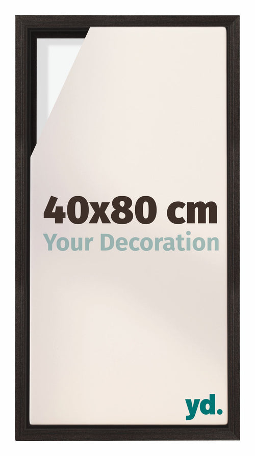 Lyon MDF Schattenfugenrahmen 40x80cm Eiche Dunkel Vorne Messe | Yourdecoration.at