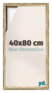 Lyon MDF Schattenfugenrahmen 40x80cm Gold Antik Vorne Messe | Yourdecoration.at