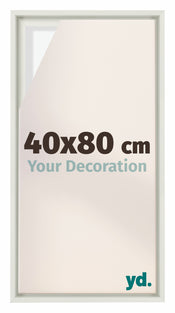 Lyon MDF Schattenfugenrahmen 40x80cm Weiss Matt Vorne Messe | Yourdecoration.at