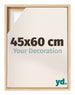 Lyon MDF Schattenfugenrahmen 45x60cm Buche Vorne Messe | Yourdecoration.at