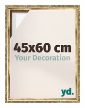 Lyon MDF Schattenfugenrahmen 45x60cm Gold Antik Vorne Messe | Yourdecoration.at