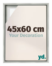 Lyon MDF Schattenfugenrahmen 45x60cm Silber Matt Vorne Messe | Yourdecoration.at