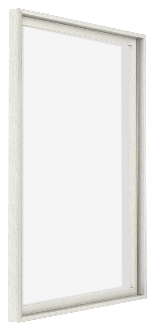 Lyon MDF Schattenfugenrahmen 5 7 White Wash Vorne Schrag | Yourdecoration.at