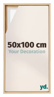 Lyon MDF Schattenfugenrahmen 50x100cm Buche Vorne Messe | Yourdecoration.at