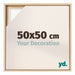 Lyon MDF Schattenfugenrahmen 50x50cm Buche Vorne Messe | Yourdecoration.at