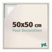 Lyon MDF Schattenfugenrahmen 50x50cm White Wash Vorne Messe | Yourdecoration.at