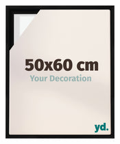 Lyon MDF Schattenfugenrahmen 50x60cm Schwarz Matt Vorne Messe | Yourdecoration.at
