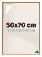 Lyon MDF Schattenfugenrahmen 50x70cm Buche Vorne Messe | Yourdecoration.at