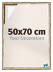 Lyon MDF Schattenfugenrahmen 50x70cm Gold Antik Vorne Messe | Yourdecoration.at