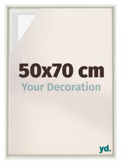Lyon MDF Schattenfugenrahmen 50x70cm Weiss Matt Vorne Messe | Yourdecoration.at