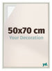 Lyon MDF Schattenfugenrahmen 50x70cm Weiss Matt Vorne Messe | Yourdecoration.at