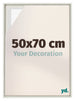 Lyon MDF Schattenfugenrahmen 50x70cm White Wash Vorne Messe | Yourdecoration.at