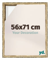 Lyon MDF Schattenfugenrahmen 56x71cm Gold Antik Vorne Messe | Yourdecoration.at