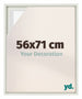 Lyon MDF Schattenfugenrahmen 56x71cm Weiss Matt Vorne Messe | Yourdecoration.at
