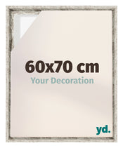 Lyon MDF Schattenfugenrahmen 60x70cm Weiss Vintage Vorne Messe | Yourdecoration.at