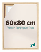 Lyon MDF Schattenfugenrahmen 60x80cm Buche Vorne Messe | Yourdecoration.at