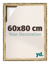 Lyon MDF Schattenfugenrahmen 60x80cm Gold Antik Vorne Messe | Yourdecoration.at