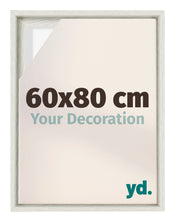 Lyon MDF Schattenfugenrahmen 60x80cm White Wash Vorne Messe | Yourdecoration.at