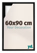 Lyon MDF Schattenfugenrahmen 60x90cm Schwarz Matt Vorne Messe | Yourdecoration.at