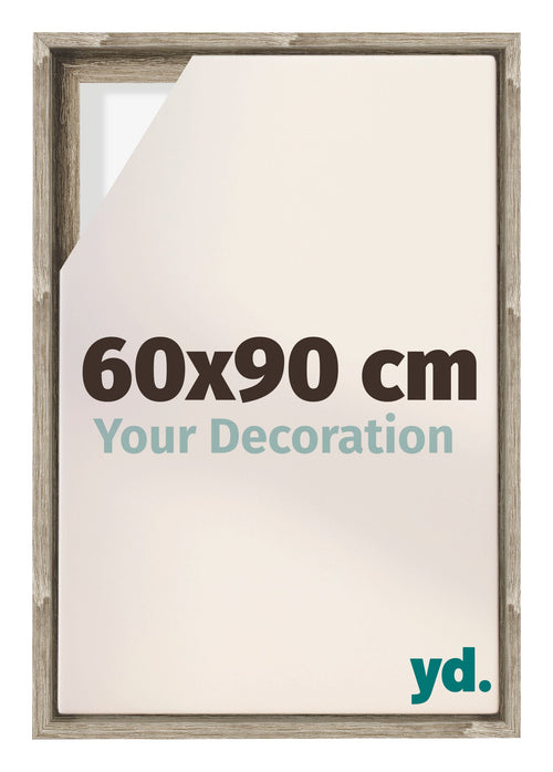 Lyon MDF Schattenfugenrahmen 60x90cm Sonoma Eiche Vorne Messe | Yourdecoration.at