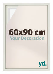Lyon MDF Schattenfugenrahmen 60x90cm Weiss Matt Vorne Messe | Yourdecoration.at