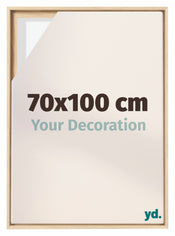 Lyon MDF Schattenfugenrahmen 70x100cm Buche Vorne Messe | Yourdecoration.at