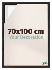 Lyon MDF Schattenfugenrahmen 70x100cm Eiche Dunkel Vorne Messe | Yourdecoration.at
