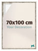 Lyon MDF Schattenfugenrahmen 70x100cm Weiss Vintage Vorne Messe | Yourdecoration.at