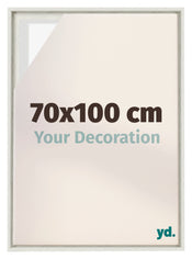 Lyon MDF Schattenfugenrahmen 70x100cm White Wash Vorne Messe | Yourdecoration.at