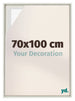 Lyon MDF Schattenfugenrahmen 70x100cm White Wash Vorne Messe | Yourdecoration.at