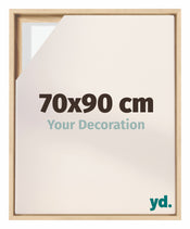 Lyon MDF Schattenfugenrahmen 70x90cm Buche Vorne Messe | Yourdecoration.at