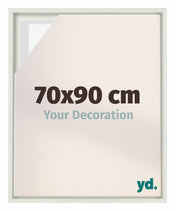 Lyon MDF Schattenfugenrahmen 70x90cm Weiss Matt Vorne Messe | Yourdecoration.at