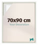Lyon MDF Schattenfugenrahmen 70x90cm Weiss Matt Vorne Messe | Yourdecoration.at