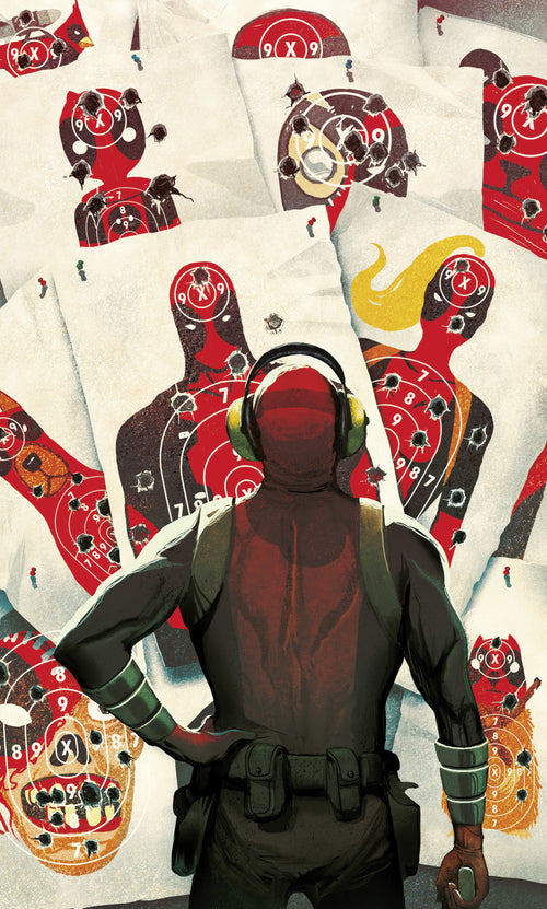 Marvel Deadpool Target Shooting Fototapete DX3 174 | Yourdecoration.at