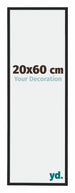 Miami Aluminium Bilderrahmen 20x60cm Schwarz Hochglanz Vorne Messe | Yourdecoration.at