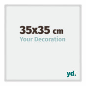 Miami Aluminium Bilderrahmen 35x35cm Silber Matt Vorne Messe | Yourdecoration.at